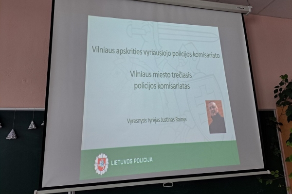 #Vilniaus 3PK pareigūno paskaita