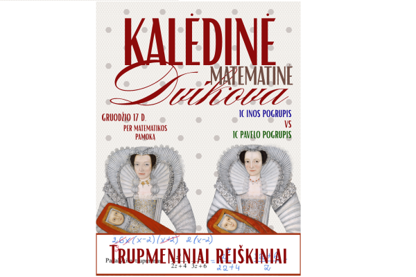 Kalėdinė matematikos dvikova: žinios + azartas = skanus Prizas!