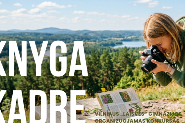 Kviečiame dalyvauti konkurse „Knyga kadre“!