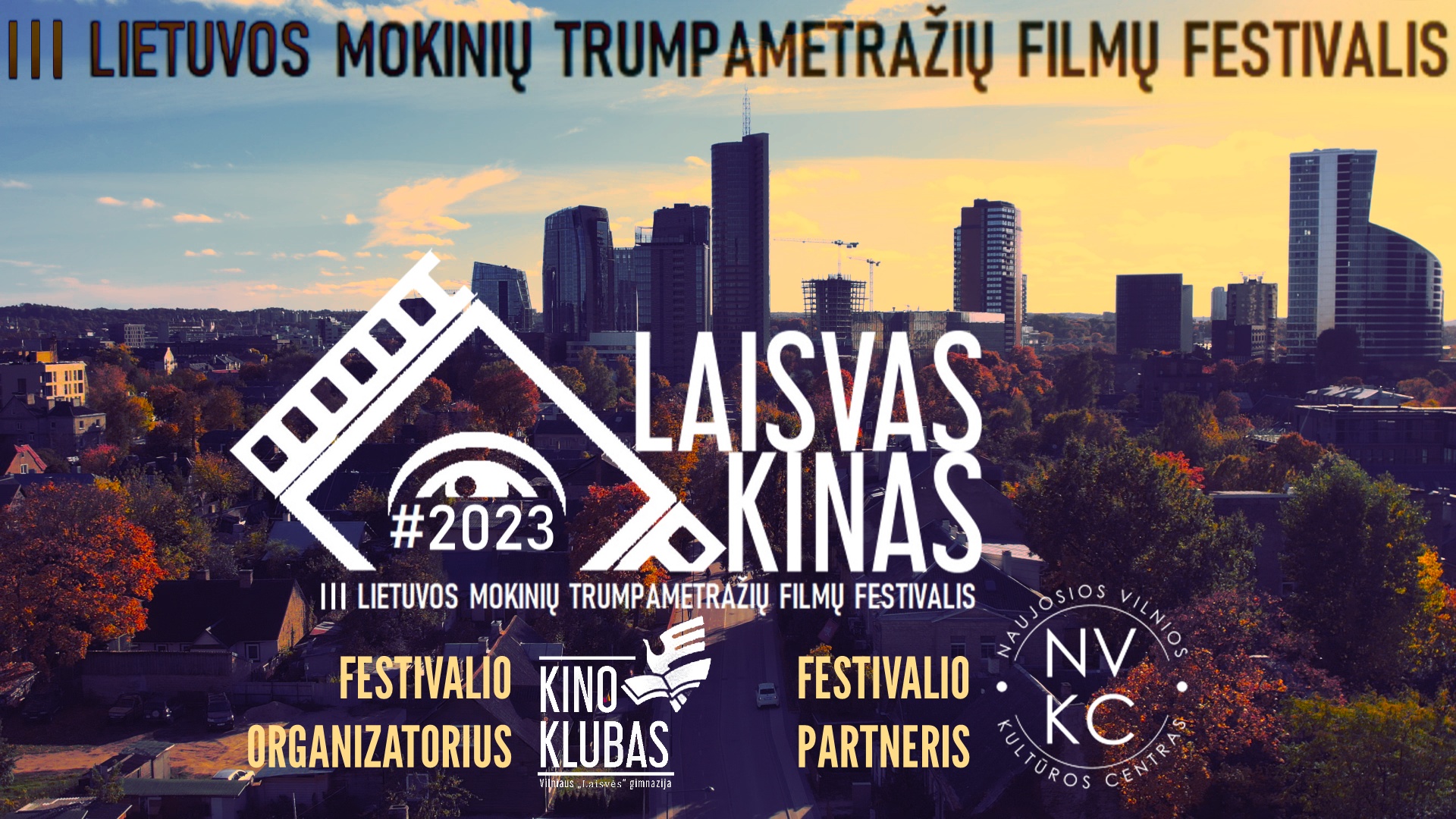 Kviečiame dalyvauti Lietuvos mokinių kino festivalyje „Laisvas kinas 2023“!